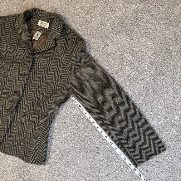 Vintage Elements Exclusively Spiegel Cropped Wool Tweed Lined Blazer Size 12 - Picture 9 of 9